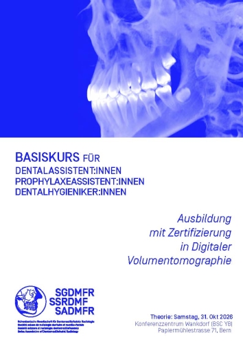 BASISKURS für<br />
Dentalassistent:innen<br />
Prophylaxeassistent:innen<br />
Dentalhygieniker:innen<br />
<br />
<strong>Ausbildung<br />
mit Zertifizierung<br />
in Digitaler<br />
Volumentomographie</strong>